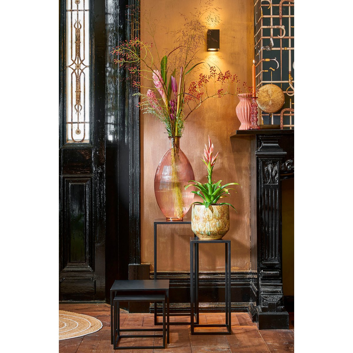 Firenza Vaas H59 x Ø29 cm - Lichtroze