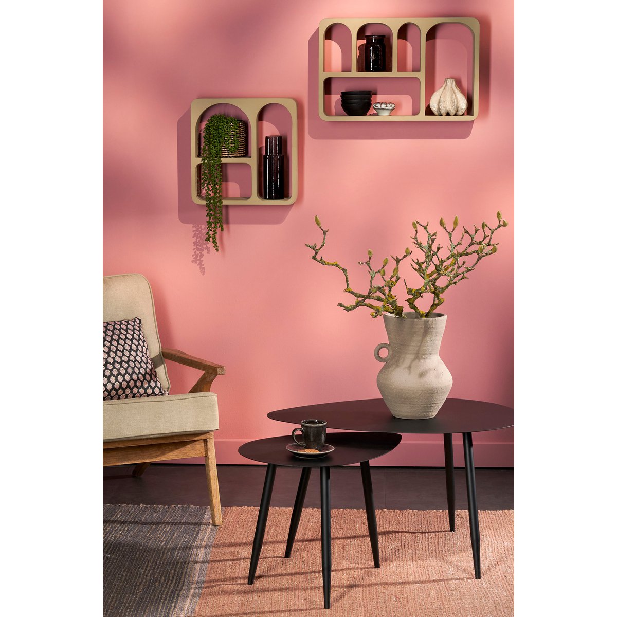 Wandkast L40xB15xH40 - Taupe