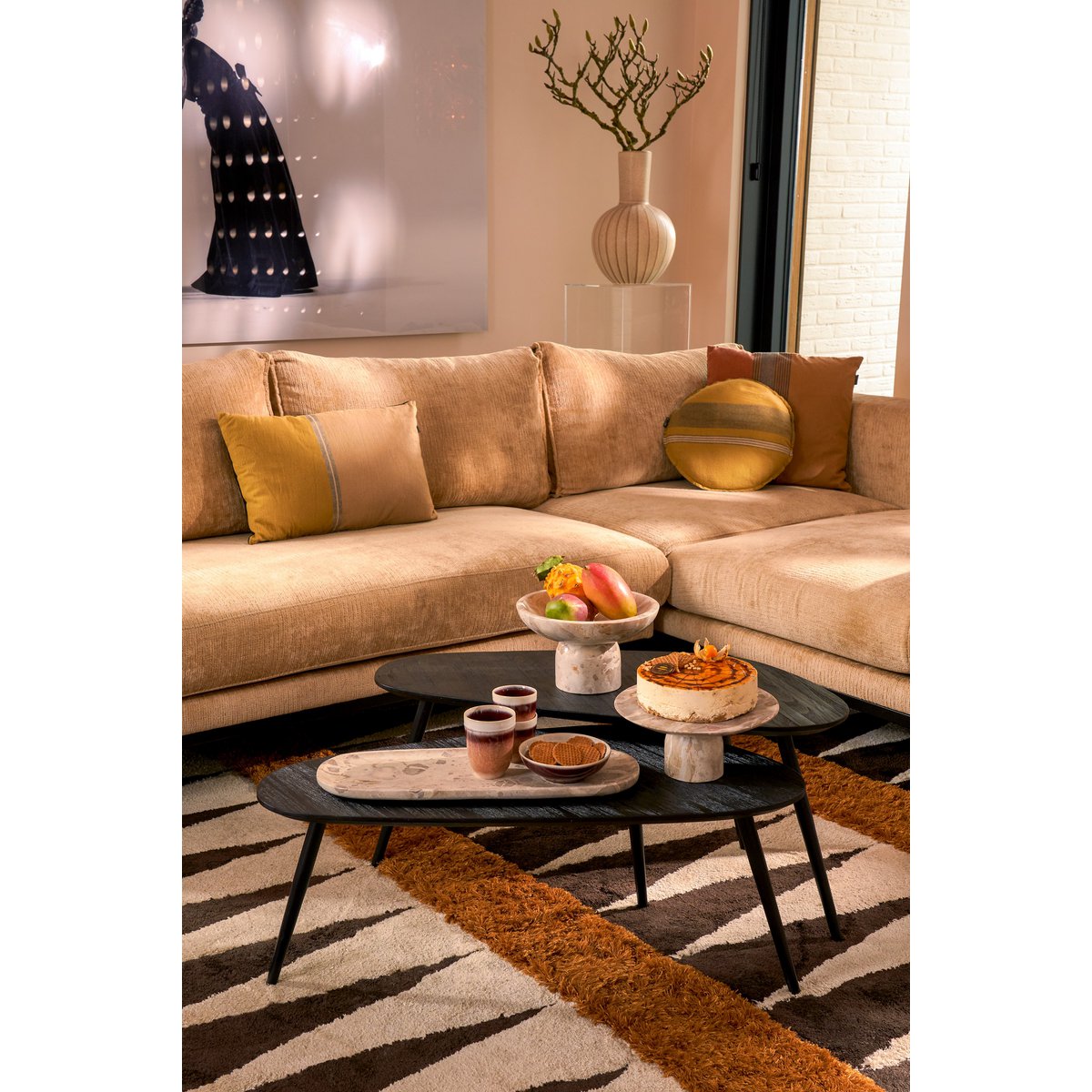 Finnos Schaal Marmer - Beige