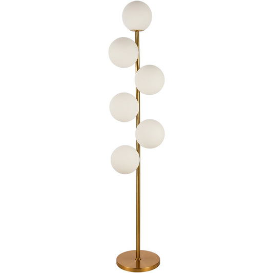Vloerlamp Jenna - Wit Goud