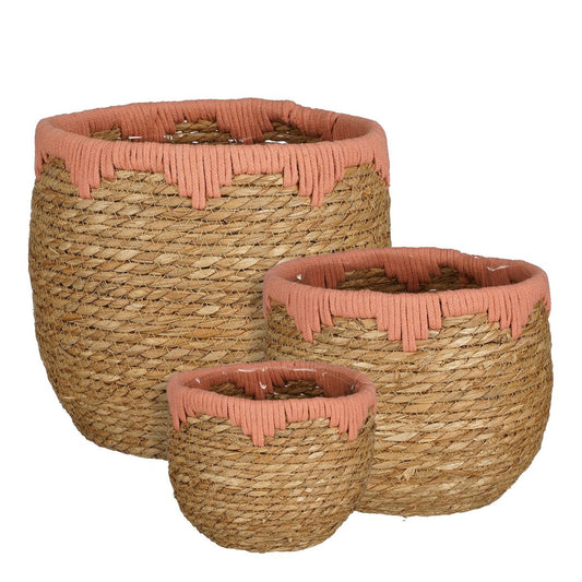 Plantenmand Jor - Roze (Set van 3)